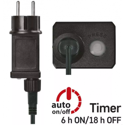 Lampki choinkowe sople 300LED 5m ciepła biel timer pilot EMOS (D4CW02)